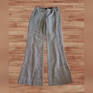 GEORGE ME Size 6 (15"W X 42"L) Black White Chevron Slacks